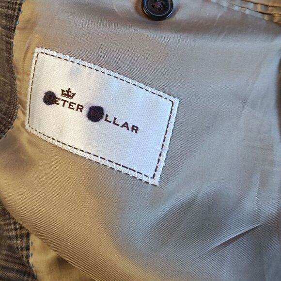 Peter Millar X Loro Piana Blazer 40R Wool/Silk/Linen Coat Jacket Brown Italy - Picture 6 of 6